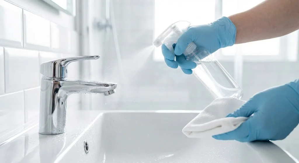 Dezinfectăm baia